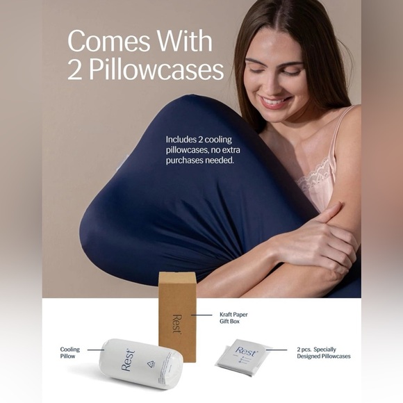 REST Evercool Cooling 1 PC Pillow Instant Cool-to-Touch BLUE LOW‼️LAST ONE - Picture 4 of 6